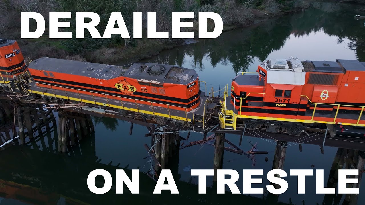 Derailed on a Trestle!