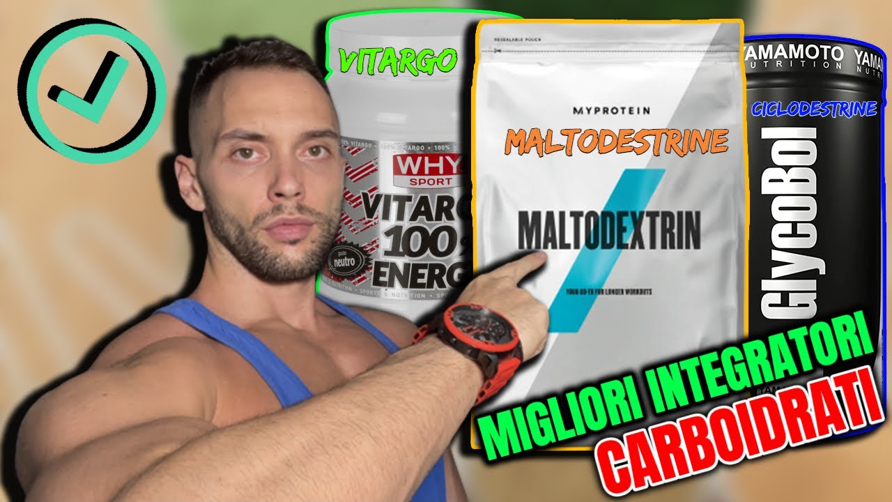 CICLODESTRINE - MALTODESTRINE e VITARGO 👉🏻 Integratori di CARBOIDRATI - Ecco come usarli...