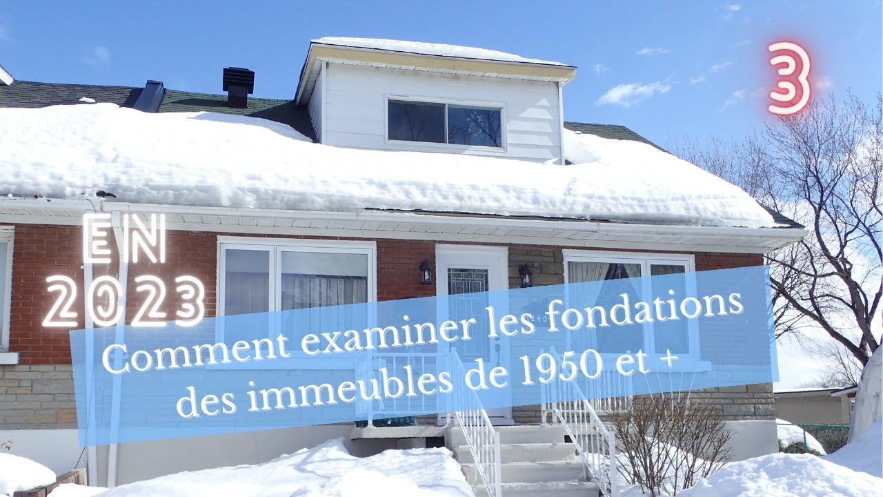 3. Fondations des immeubles des années 1950 et plus