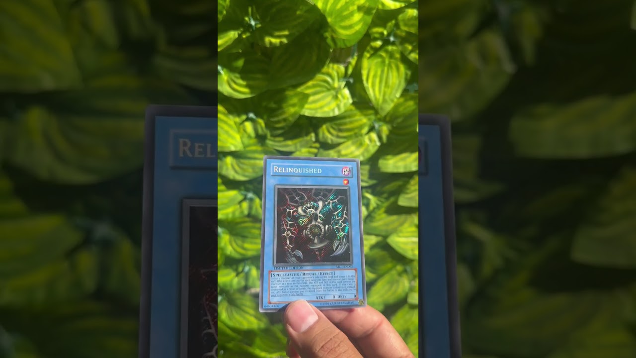 #yugioh Relinquished #relinquished #maximillionpegasus #yugiohcards