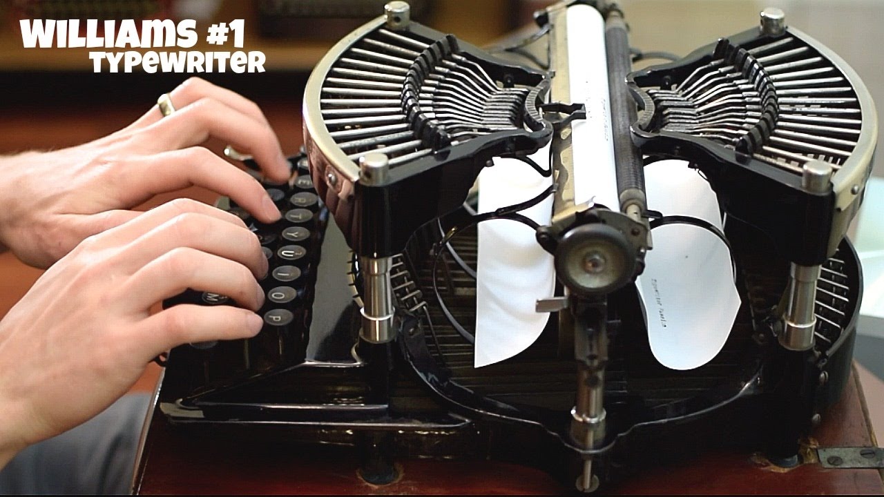 Rare 1895 Williams 1 Typewriter