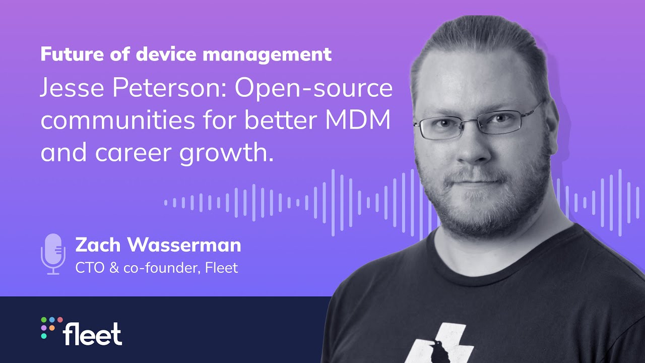 Jesse Peterson: Open source communities for better MDM and career growth.