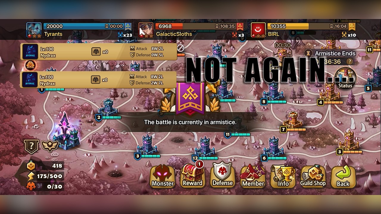 G1 Siege: vs GalacticSloths & BIRL: Again...?! - Summoners War Siege