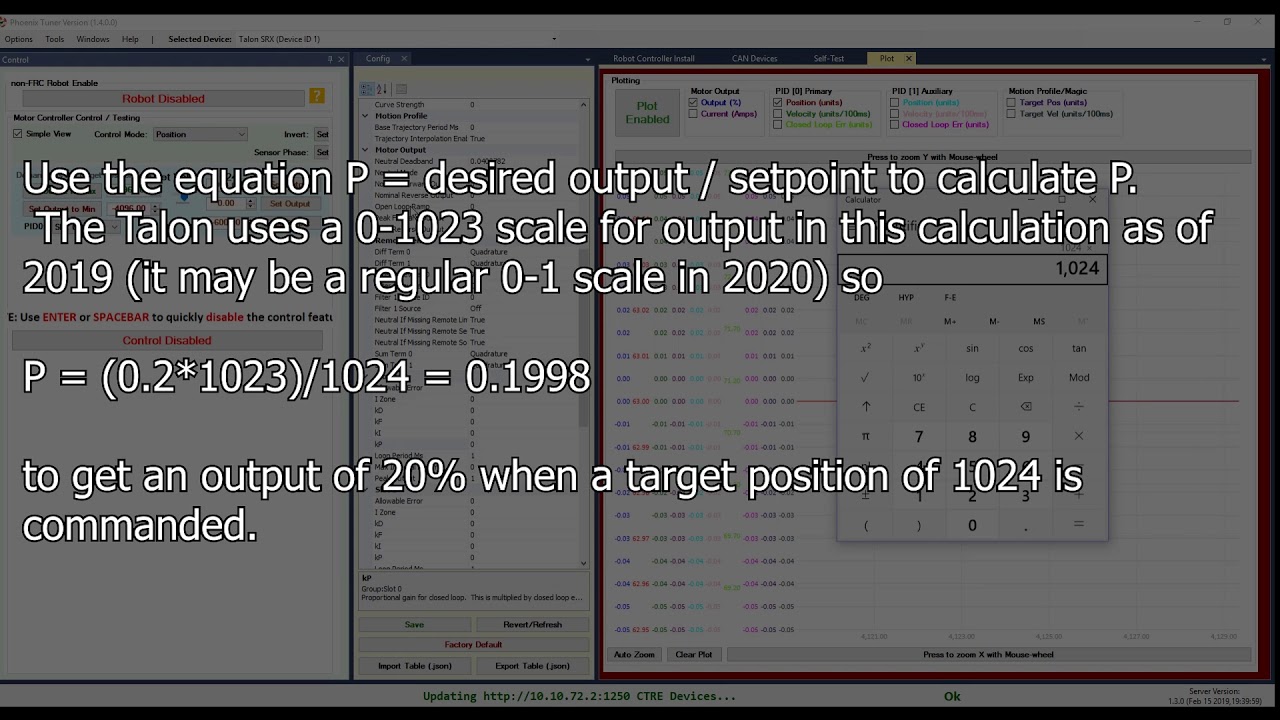 PYR 3: Tuning PID with Phoenix Tuner