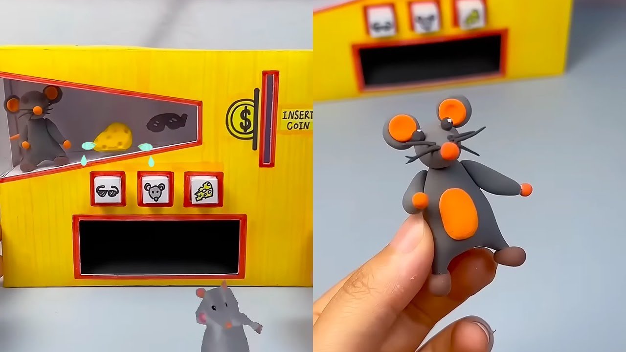 DIY Paper Mouse Dance Vending Machine~Paper Art Creativity 