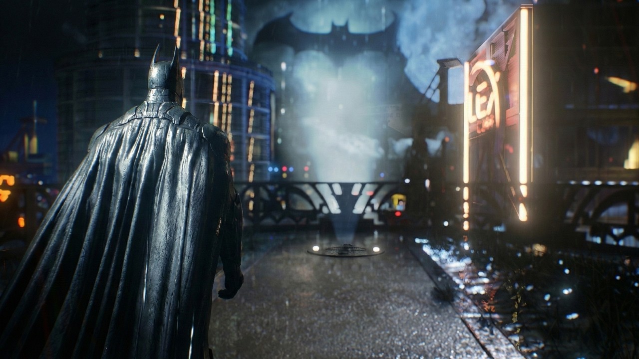 Stormy Night Walk in Gotham City | Batman Arkham Knight | 4K