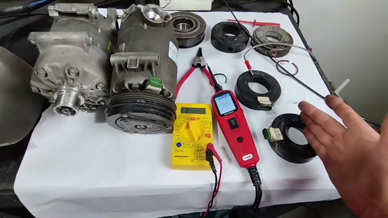 Ar condicionado automotivo / teste da  bobina