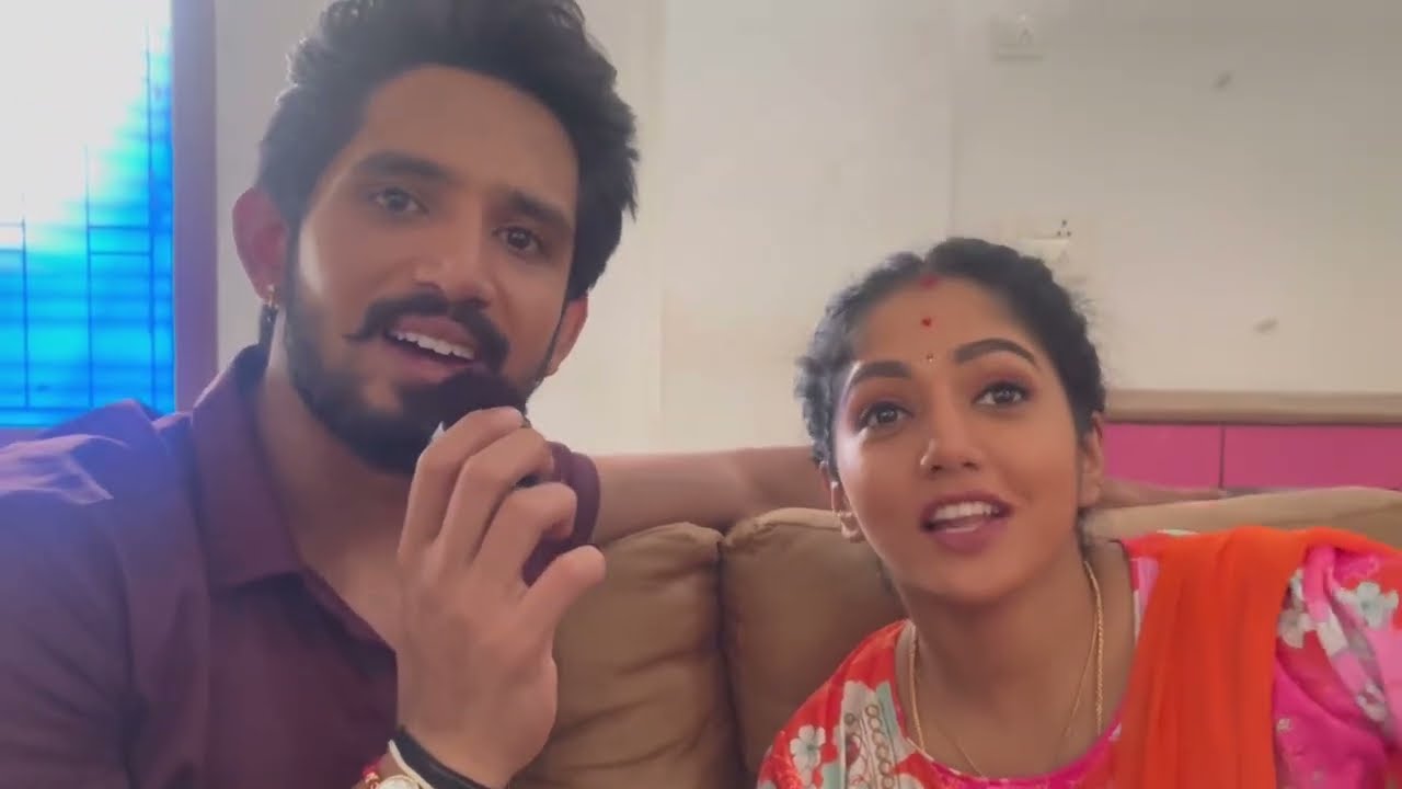 Surprise visit to Geetha serial set | Bhavya Gowda | Dhanush Gowda | Amoolya Gowda | Geetha serial