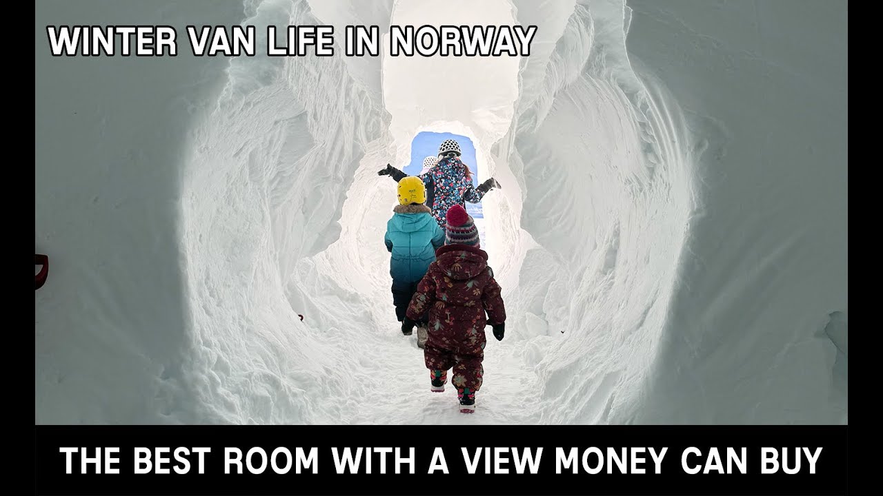 THE BEST ROOM WITH A VIEW MONEY CAN BUY.. ON TOP OF A SNOW CAPPED MOUNTAIN | WINTER VAN LIFE NORWAY