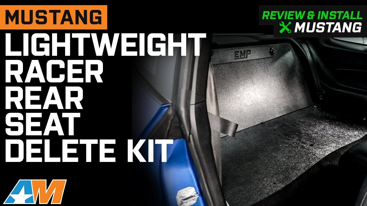 2015-2023 Mustang Lightweight Racer Rear Seat Delete Kit Review & Install