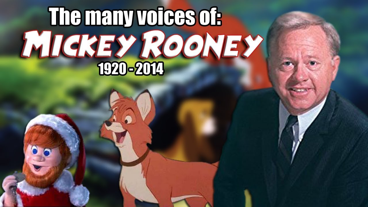Many Voices of Mickey Rooney (Animated Tribute - The Fox and the Hound)