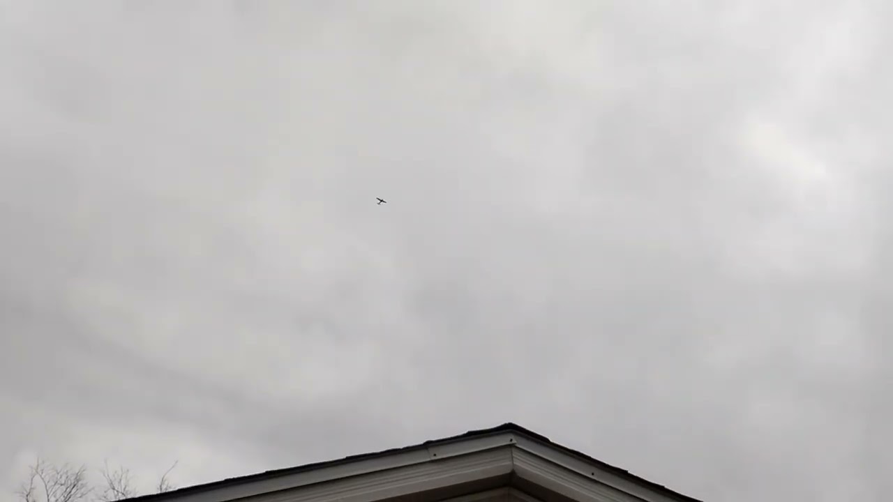A plane flying over my home