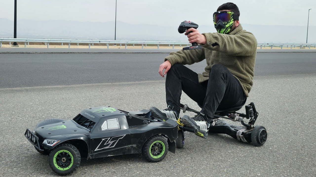 Pulling 70kg With Gasoline Rc Car.