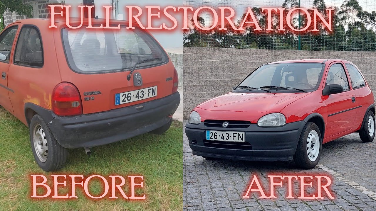 RESTORING an ABANDONED 1995 Opel CORSA in BACKYARD
