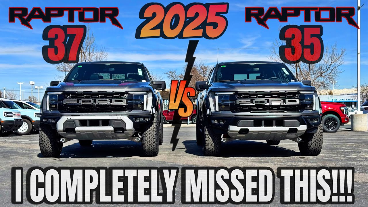 2025 Ford F150 Raptor 35 VS 37: The Most Overlooked Differences!