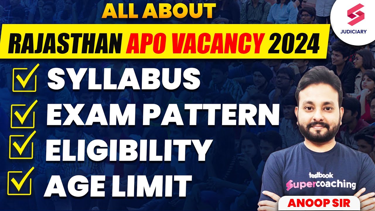 Rajasthan APO 2024 Syllabus | Rajasthan APO Syllabus | Rajasthan APO