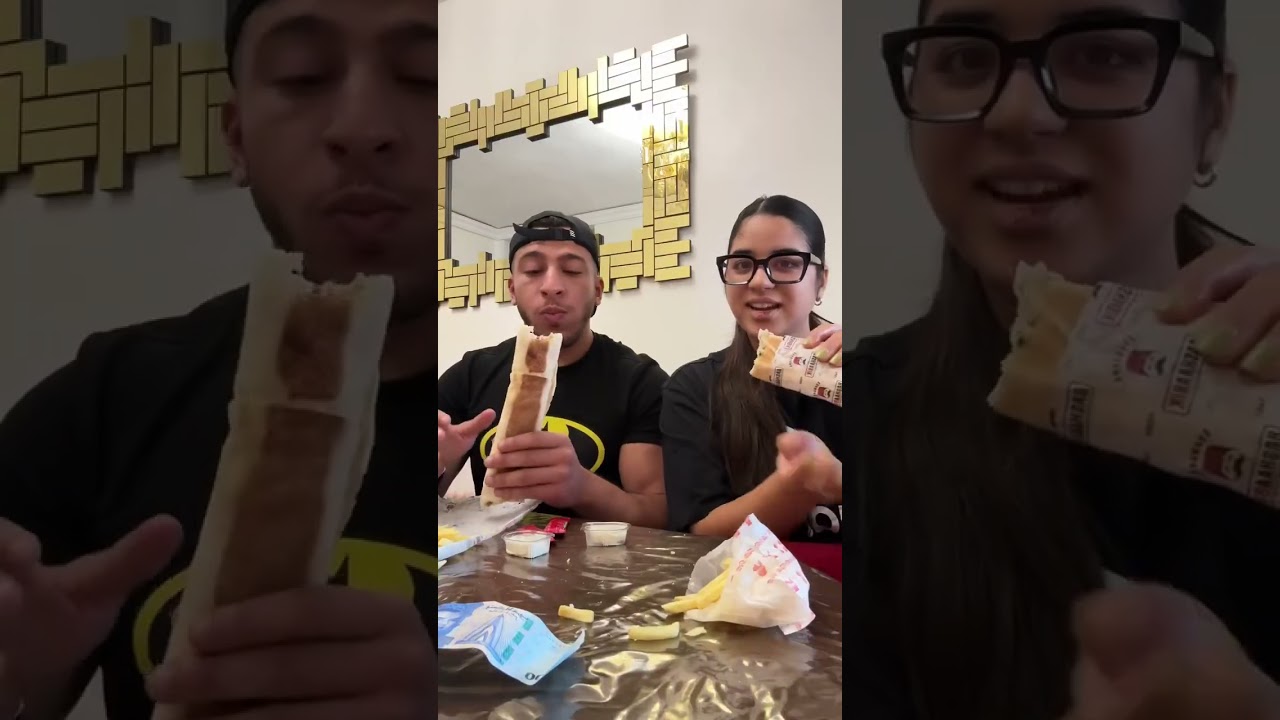 تحدي اكبر شوارما😱😱
