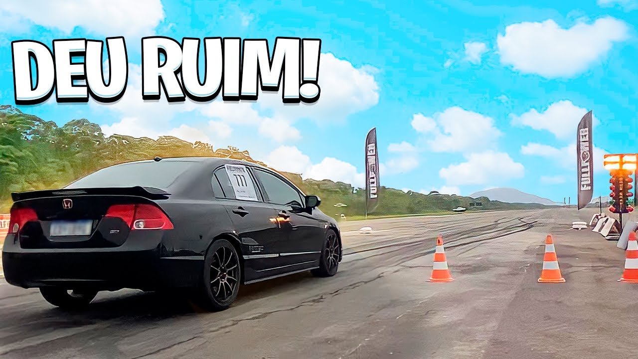 ACELEREI O CIVIC SI TURBO NO EVENTO DA FULLPOWER MEIA MILHA!