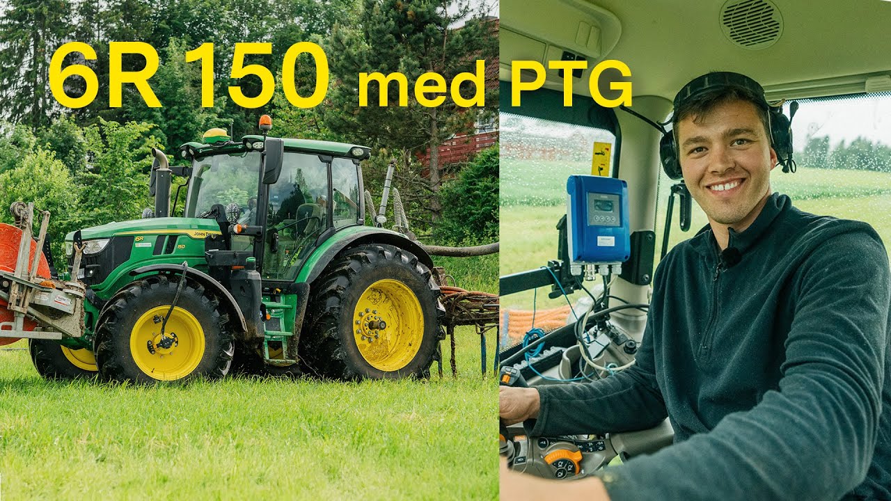 Møkkakjøring med PTG og GPS | John Deere 6R 150 2025