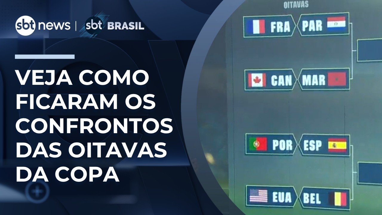 Copa do Mundo tem chaveamento das oitavas atualizado; veja os confrontos | #SBTBrasil