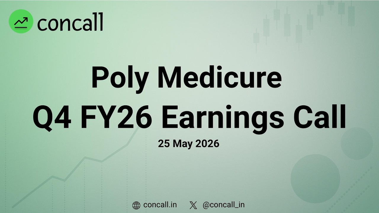 Poly Medicure Q4 FY26 Earnings Conference Call | Concall.in
