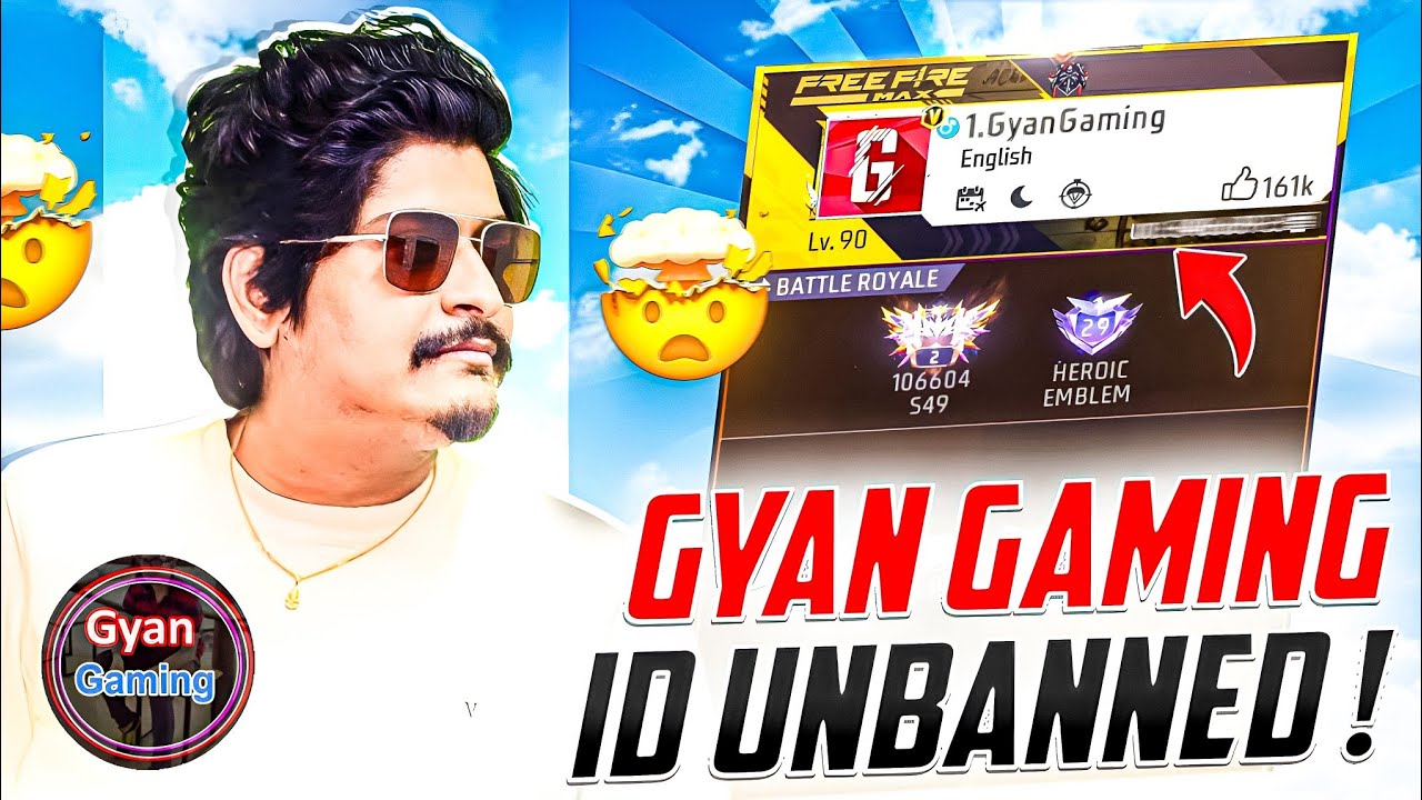 Gyan Gaming Id Unbanned 😱 