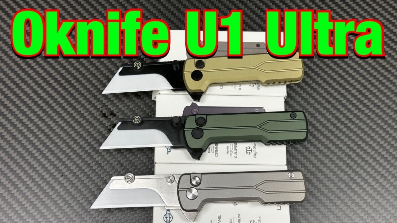 Oknife U1 Ultra OAL or Titanium w/Ceramic blades  20% off  on Amazon !  Incredible deal ! Link below