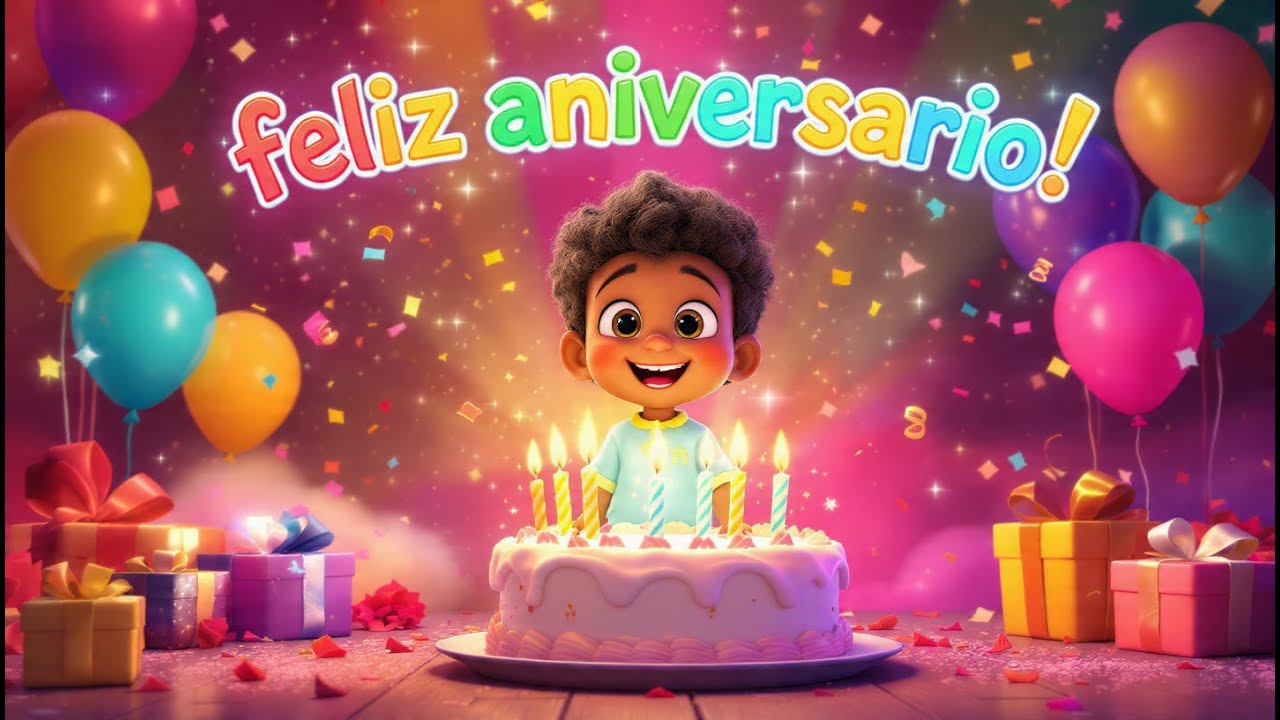 🎉 Parabéns Encantado! 🎂 Música Infantil  de Aniversário | Canção Feliz e Divertida para Crianças ✨