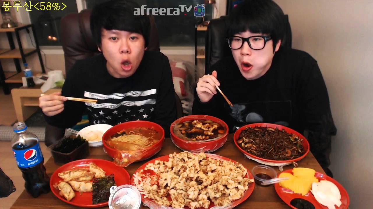 몽키BJ(맛있는 먹방!! 탕수육大+만두+쟁반짜장+떡만두짬뽐)