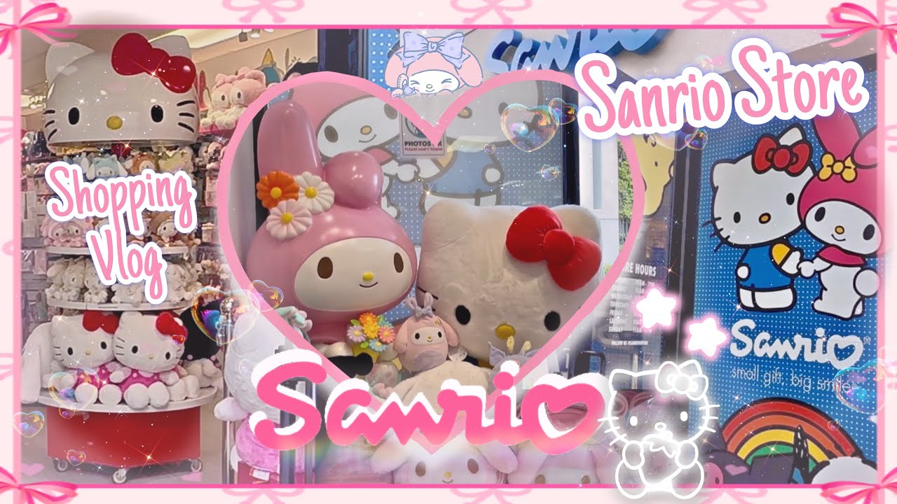 CUTE SANRIO ONLY SHOPPING VLOG | Hello Kitty 50th anniversary | Haul | 5️⃣4️⃣7️⃣ Subs !