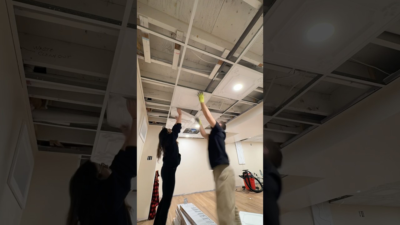 Installing decorative ceiling panels