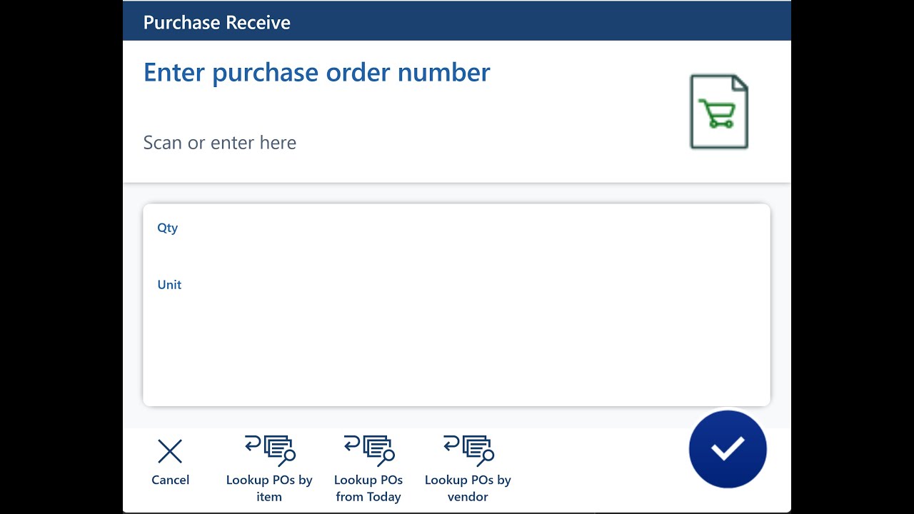 Look up data in the Warehouse management app using detours
