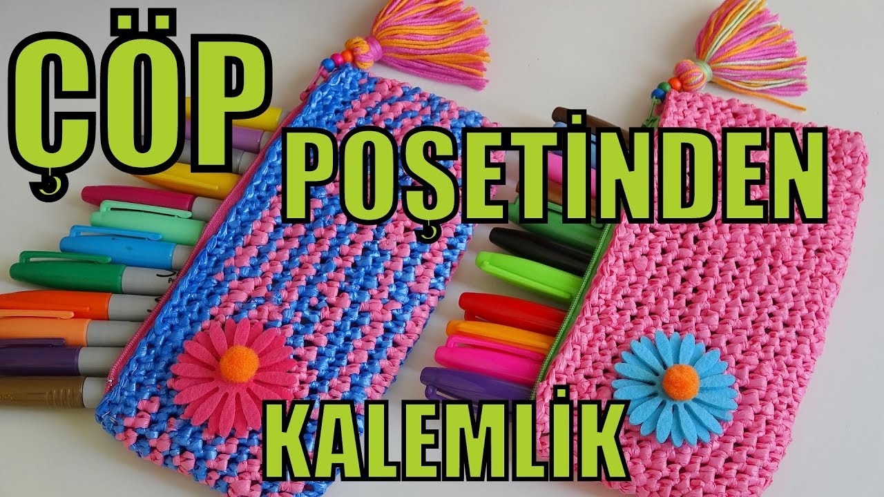 ÇÖP POŞETİNDEN KALEMLİK FİKİRLERİ! KENDİN YAP - (How To Make Pencilcase) - DIY Pencilcase
