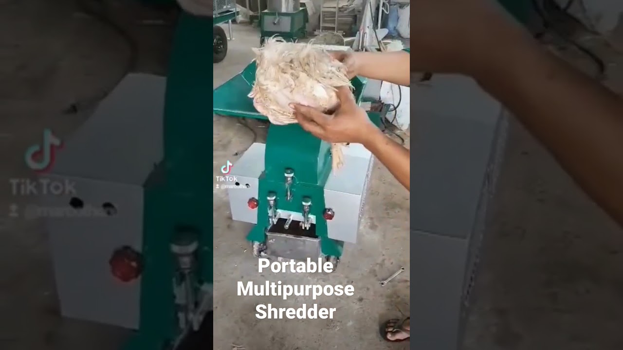 Portable Multipurpose Shredder capable of grinding solid waste and market waste. Made to order