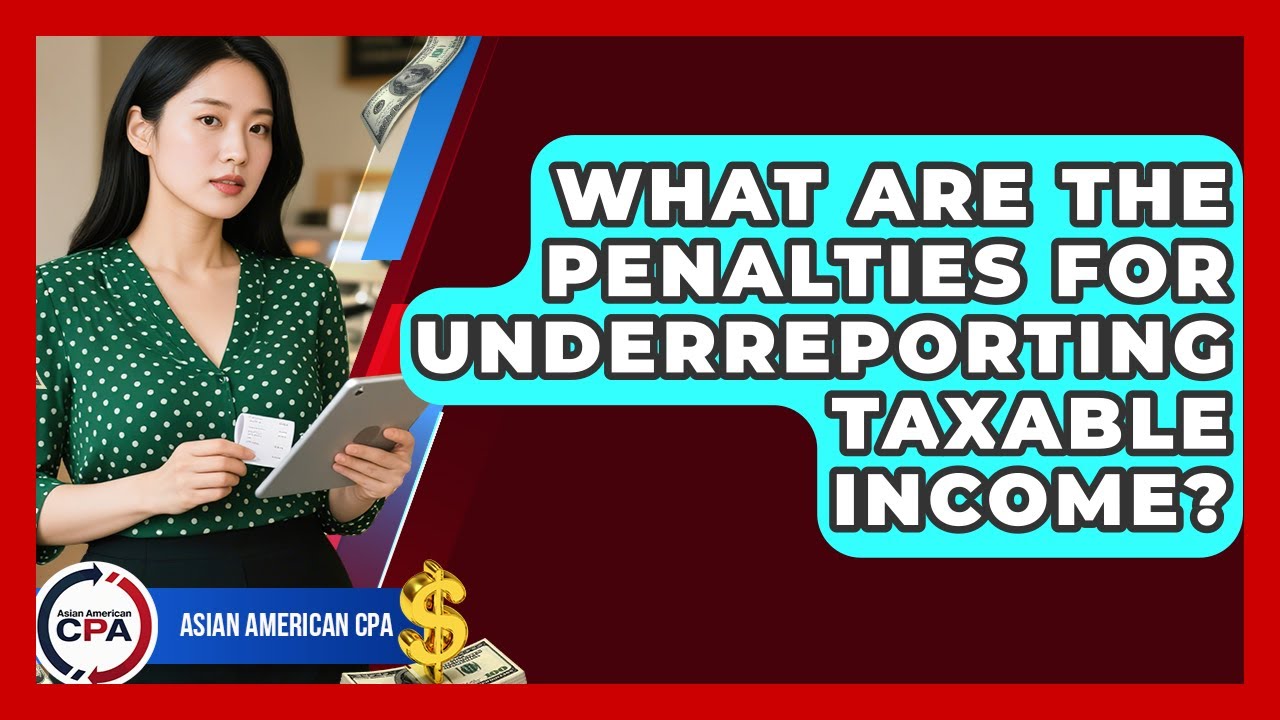 What Are The Penalties For Underreporting Taxable Income? - Asian American CPA