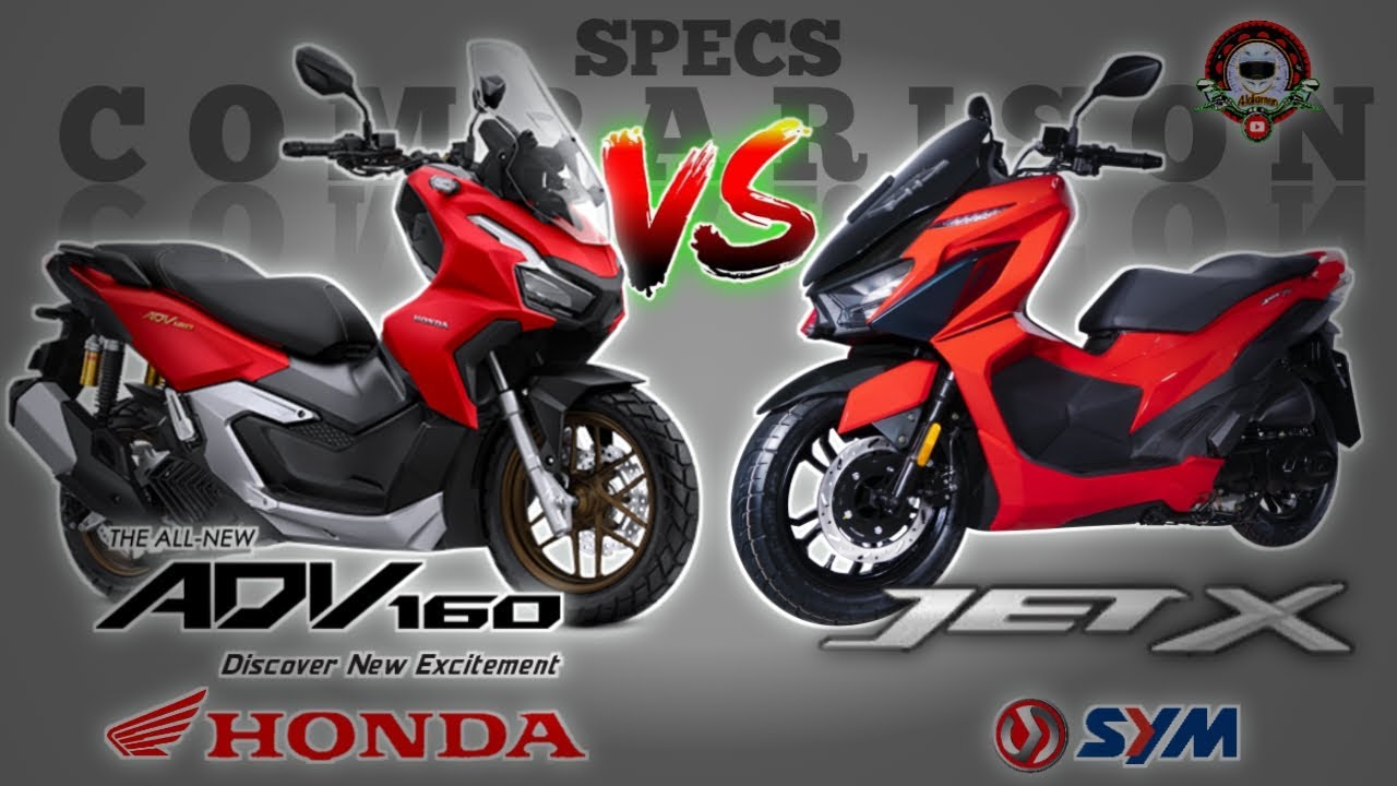 HONDA ADV 160 vs SYM JET X 150 SPECS COMPARISON