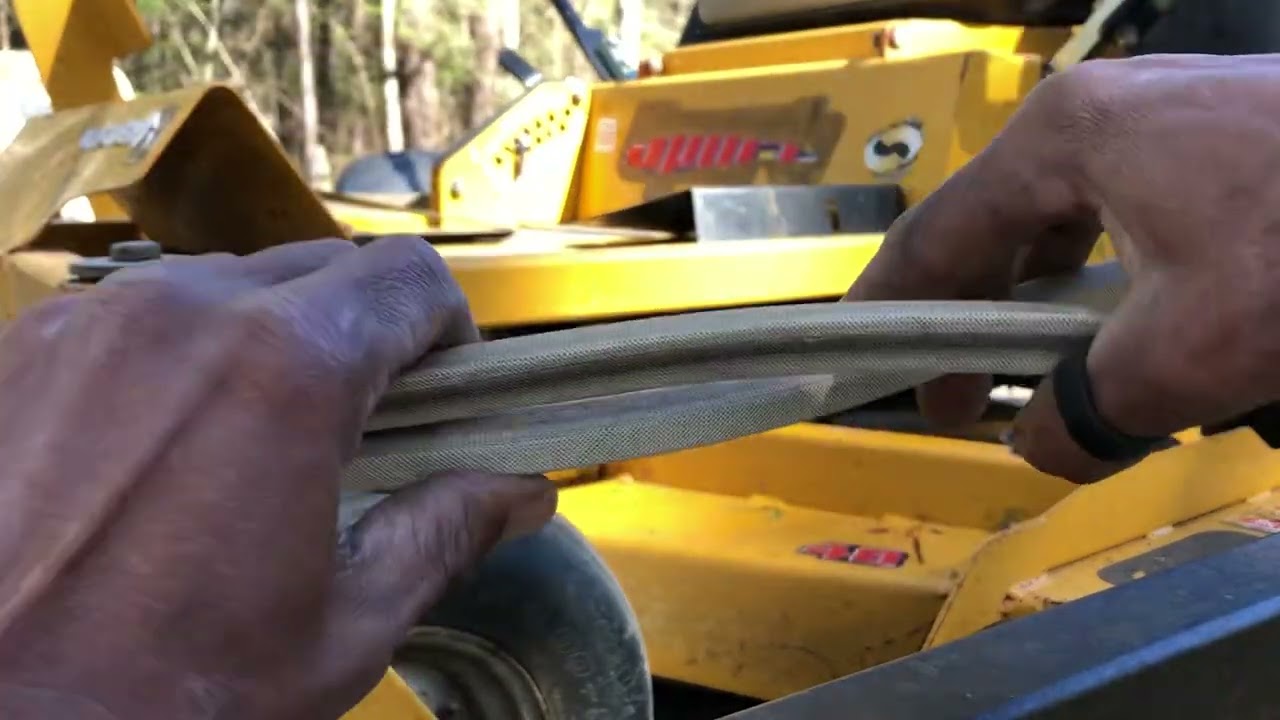 How to change deck belt in 5 minute