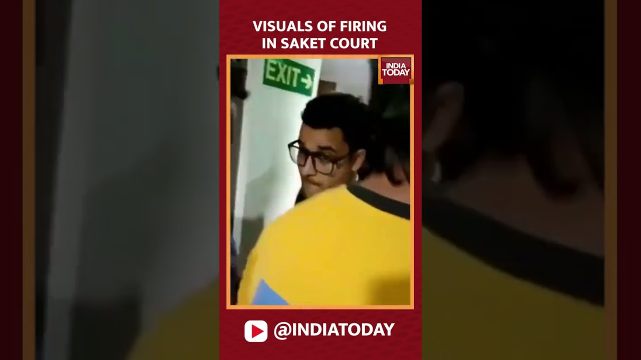 Delhi: Visuals Of Firing In Saket Court, Girl Shot Inside Court