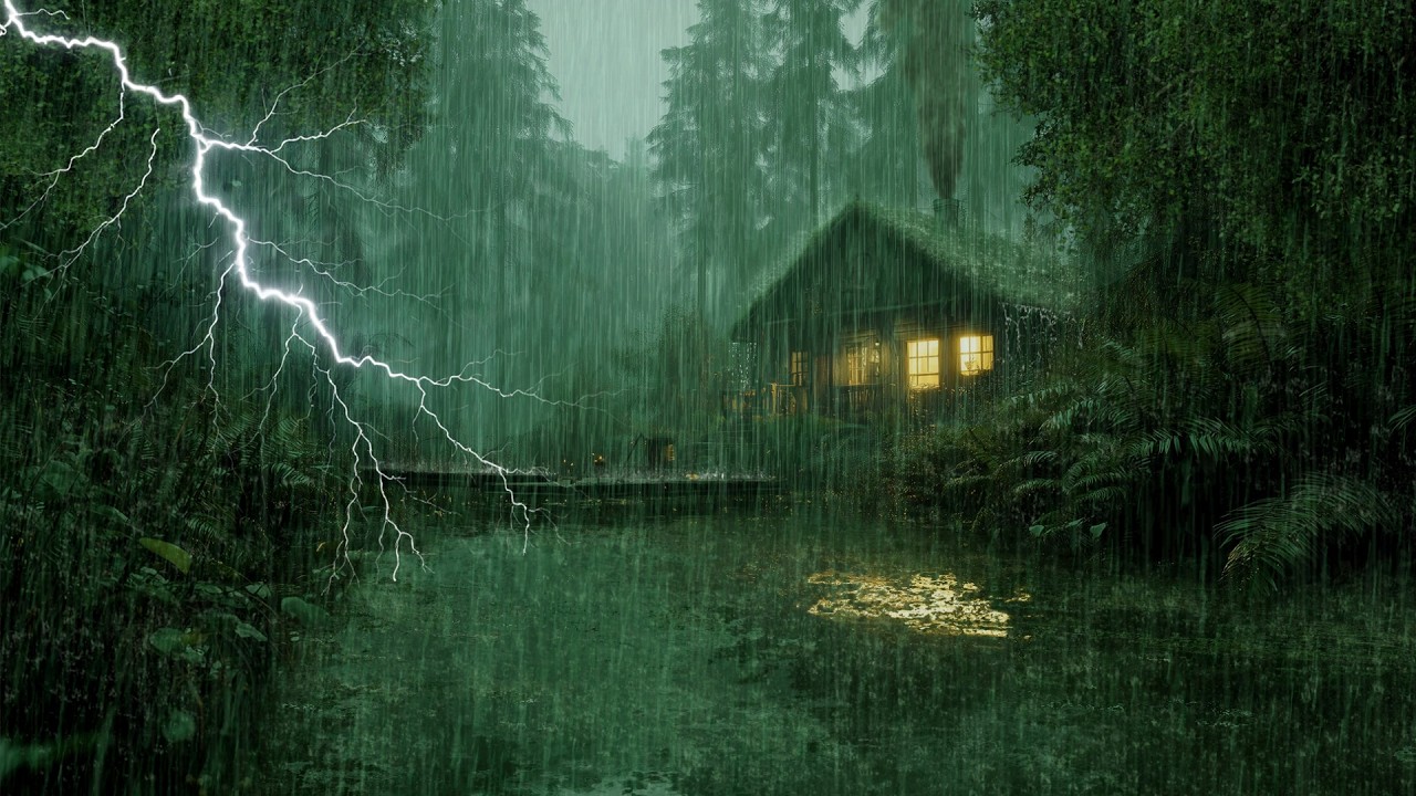 HEAVY RAIN AND THUNDER SOUNDS - DEEP SLEEP | Thunderstorm for Sleeping - Rain Sound Comfort #2