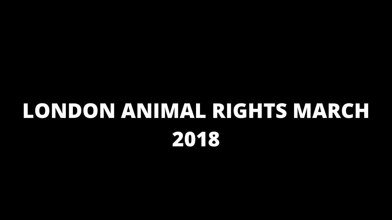 LONDON ANIMAL RIGHTS MARCH 2018