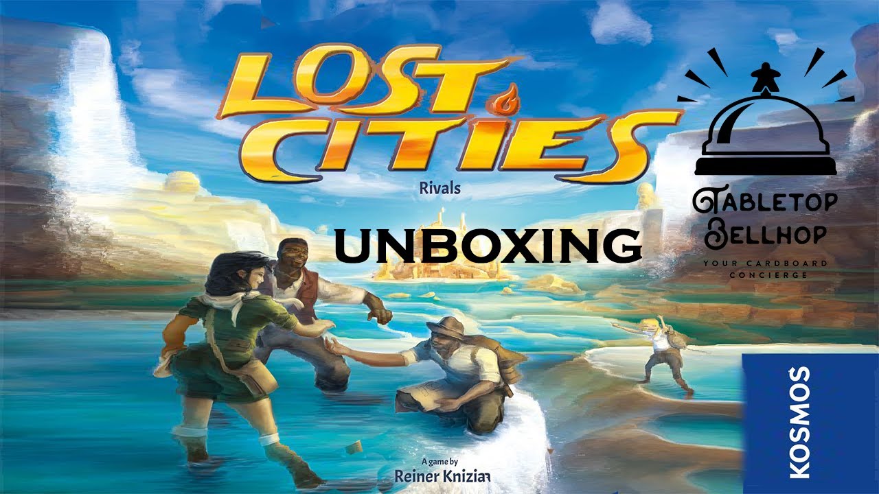 Unboxing Lost Cities Rivals the 2 to 4 player card game from Reiner Knizia and Thames & Kosmos