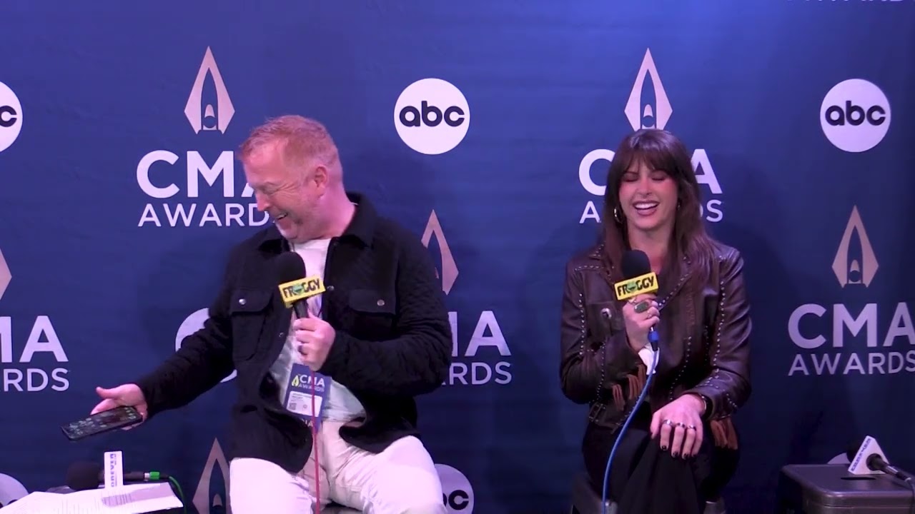 ELLA LANGLEY at the 58th Annual CMA Awards with Froggy