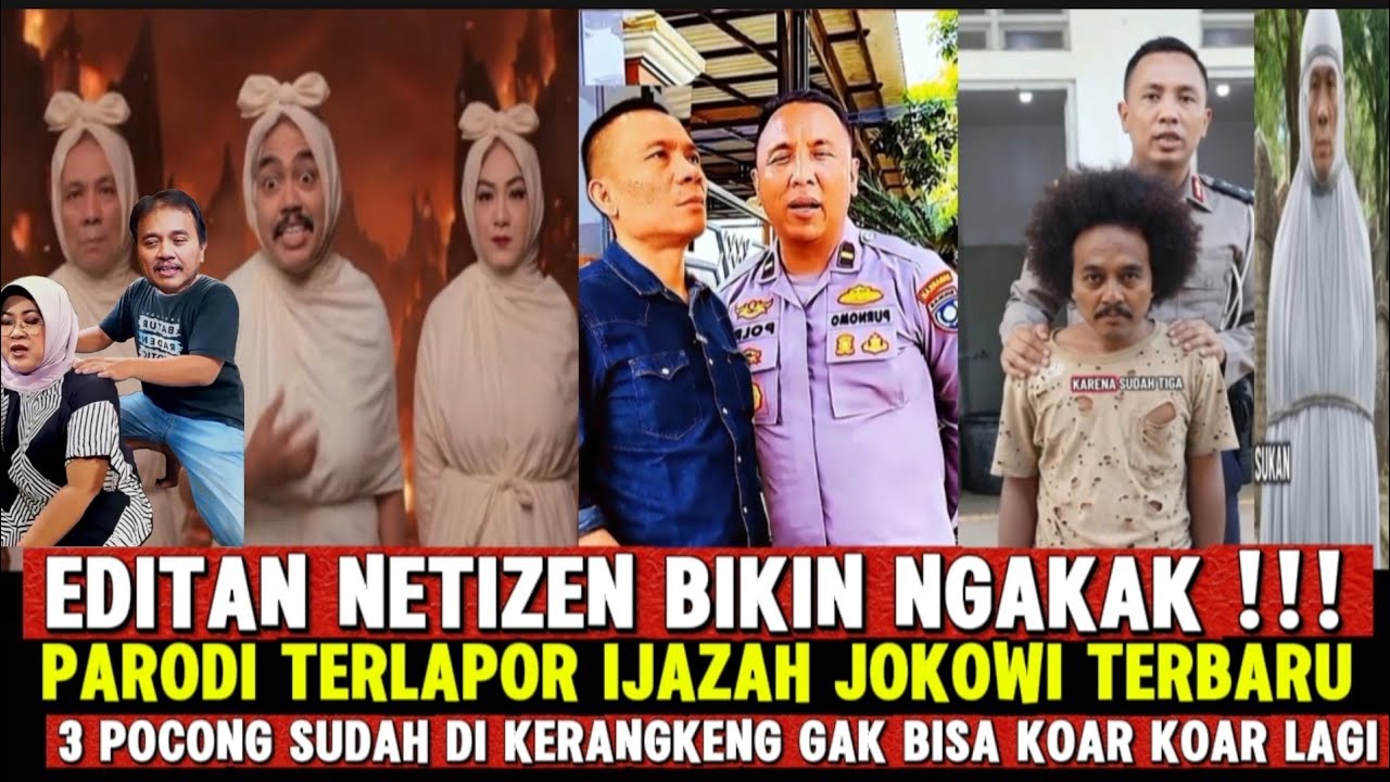 DIJAMIN NGAKAK ‼️PARODI ROY SURYO,RISMON,TIFA SEBELUM DI PENJERONG || IJAZAH JOKOWI.