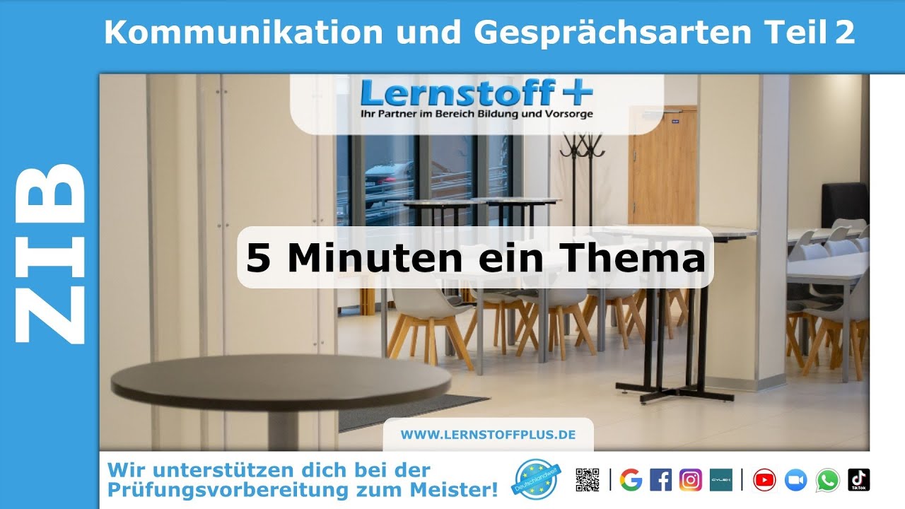 Industriemeister | Logistikmeister | ZIB | Kommunikation & Gesprächsarten | Teil 2