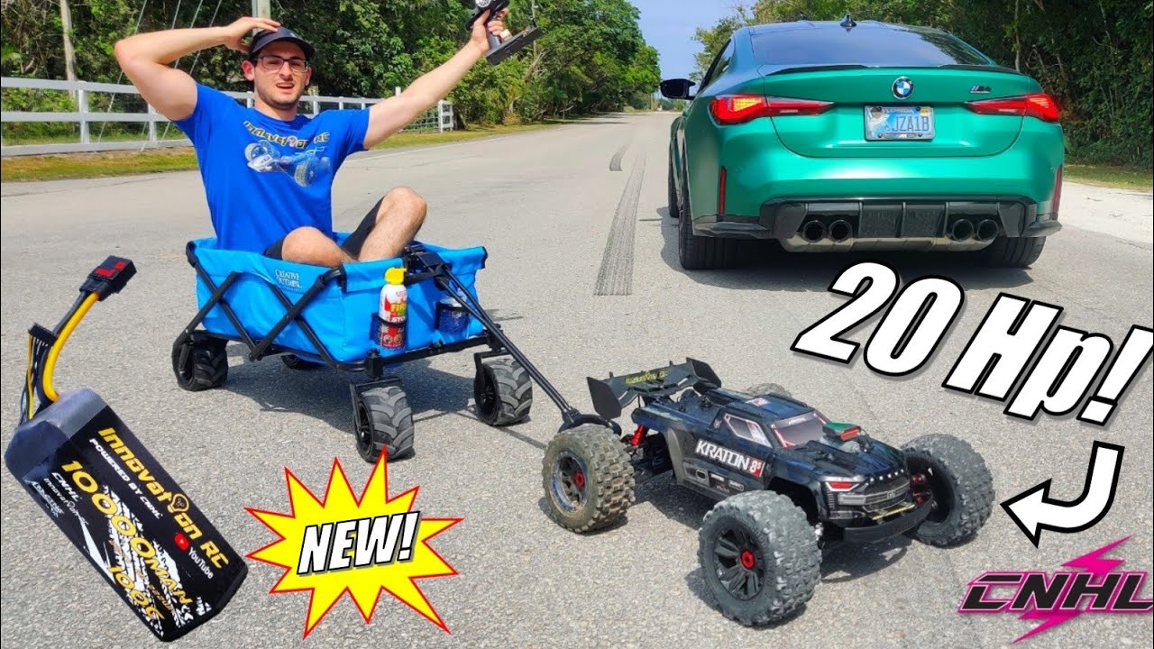I Drove to WAWA with my BiGGEST RC Car! NEW Batteries!