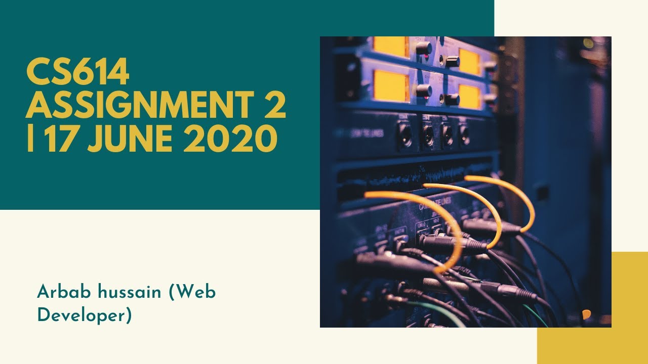 CS614 Data Warehousing | Assignment # 2 | 17 June 2020