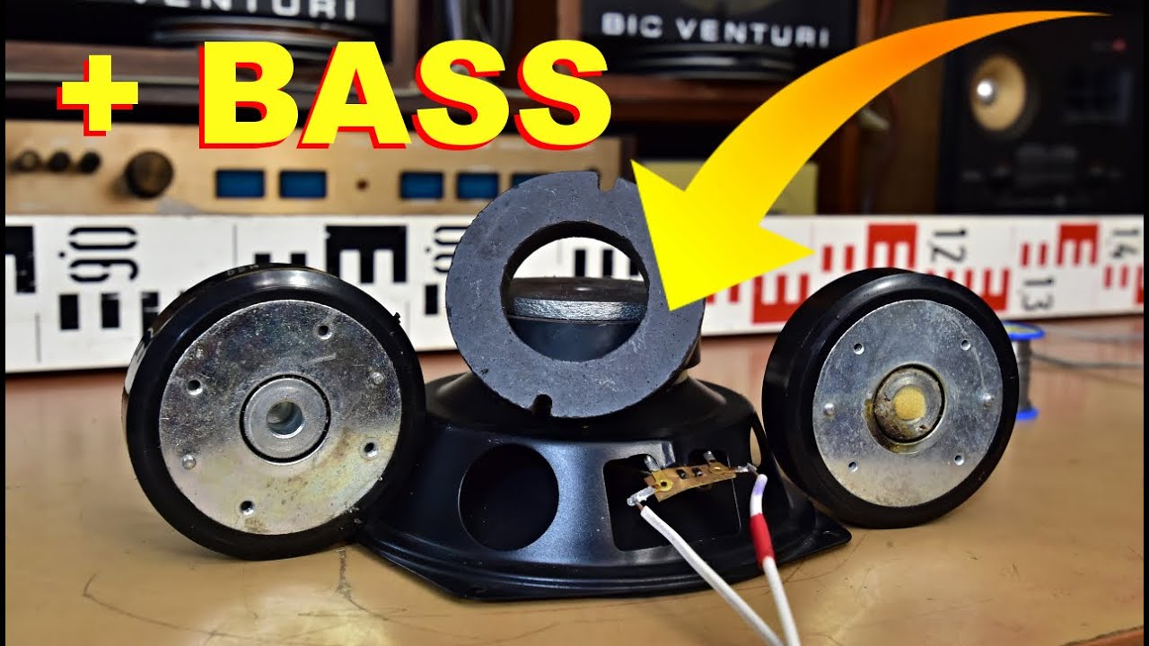 HOW TO BOOST the BASS SOUND of the SPEAKER - EXTRA MAGNET effect