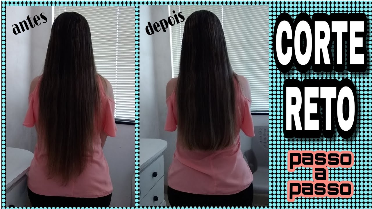 COMO CORTAR O CABELO RETO | passo a passo