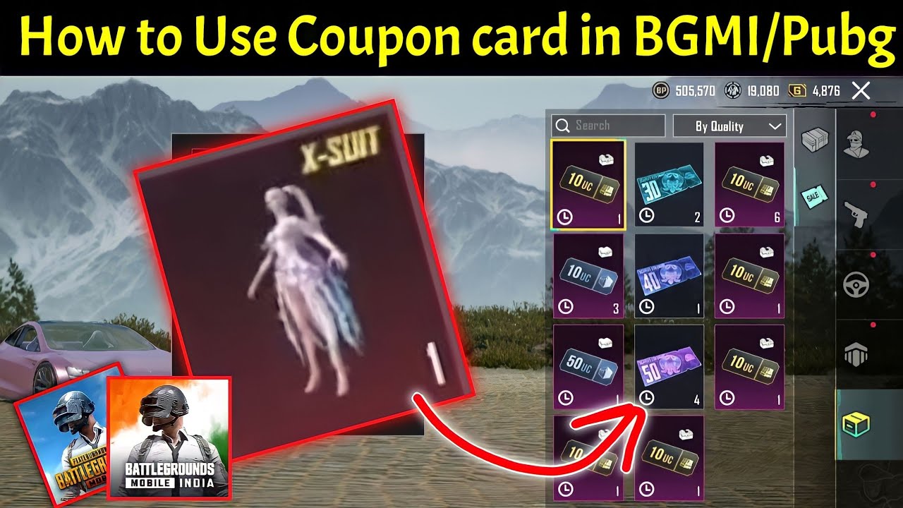 How to Use Coupon Card in Pubg & BGMI | Free X-Suit Opening in Coupon Card |Prajapati Gaming