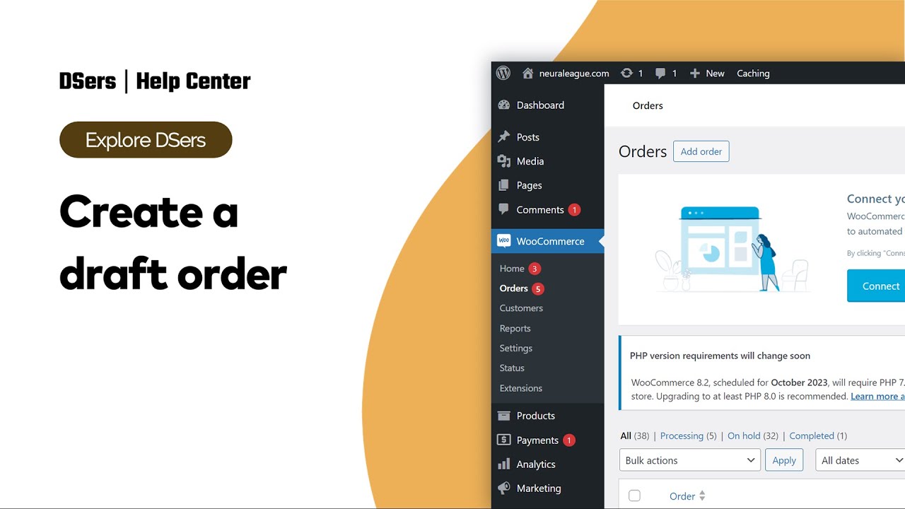Explore DSers - Create a draft order - WooCommerce - DSers
